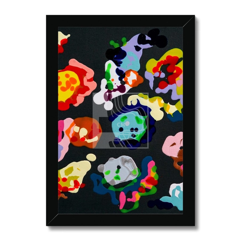 Globs Framed Print 8X12 / Black Frame Fine Art