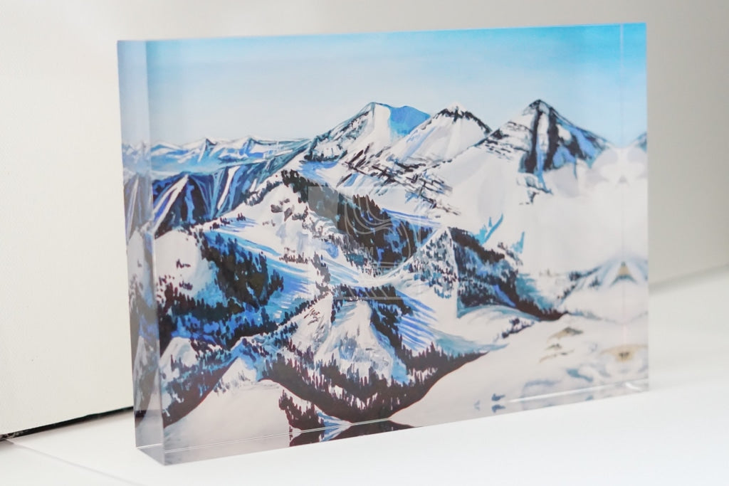 Mountains Acrylic Block - Chelsea Martin Art