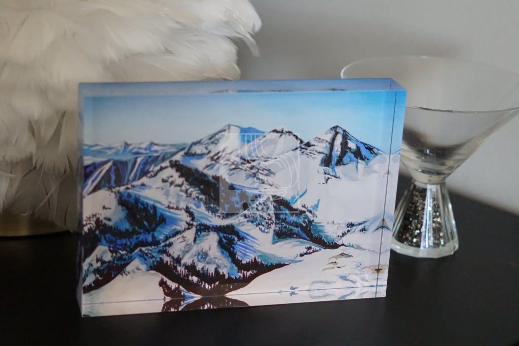 Mountains Acrylic Block - Chelsea Martin Art