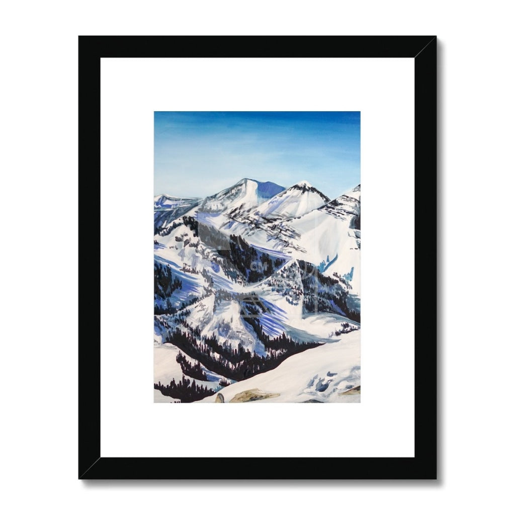 Mountains Framed & Mounted Print - Chelsea Martin Art