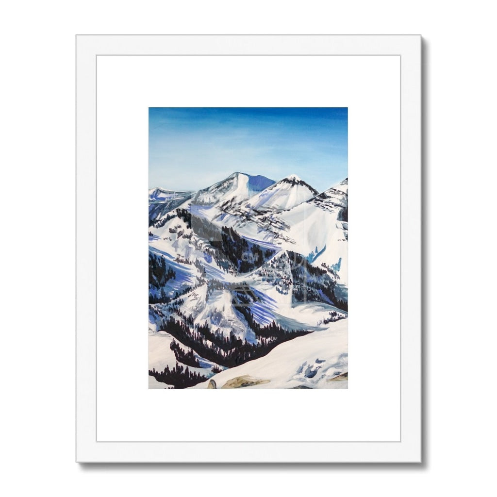 Mountains Framed & Mounted Print - Chelsea Martin Art