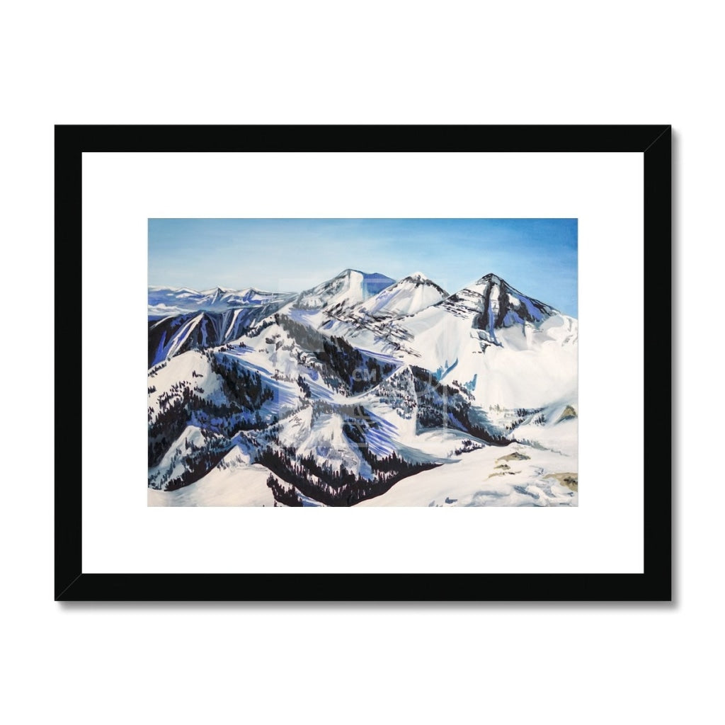 Mountains Framed & Mounted Print - Chelsea Martin Art