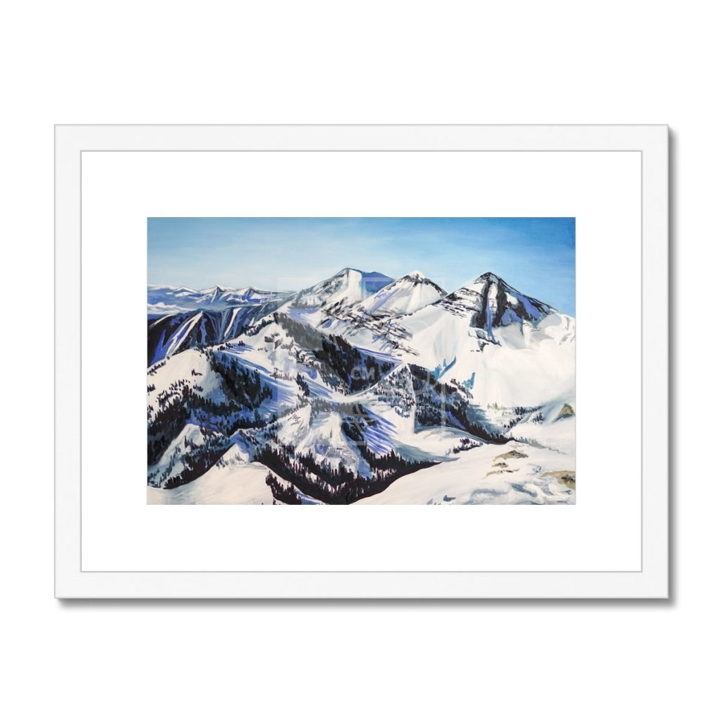 Mountains Framed & Mounted Print - Chelsea Martin Art