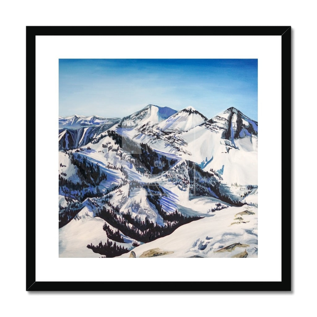 Mountains Framed & Mounted Print - Chelsea Martin Art