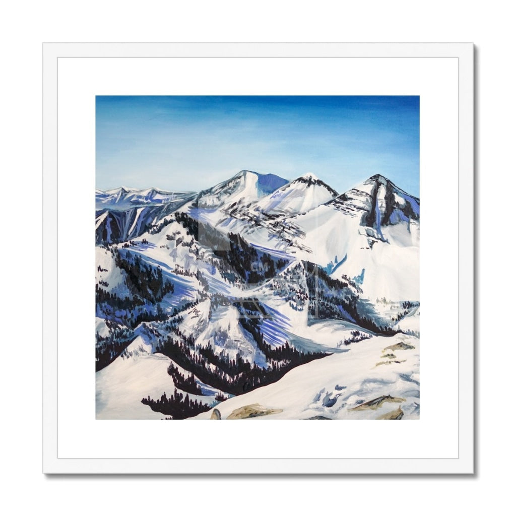 Mountains Framed & Mounted Print - Chelsea Martin Art