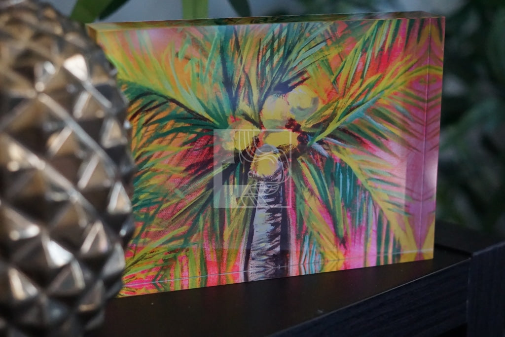 Palms Acrylic Block - Chelsea Martin Art