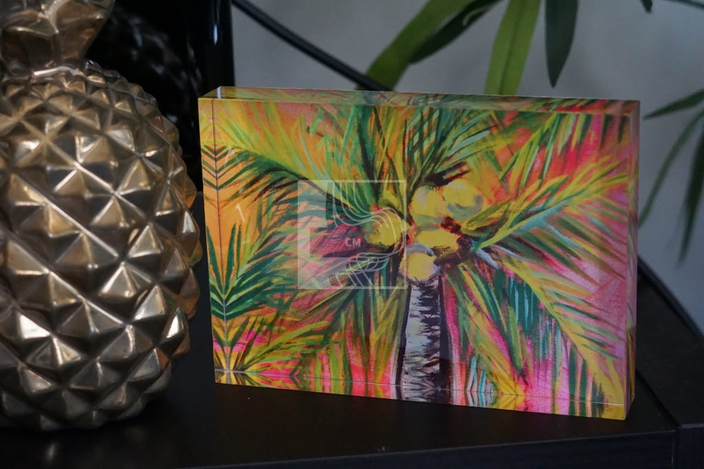 Palms Acrylic Block - Chelsea Martin Art