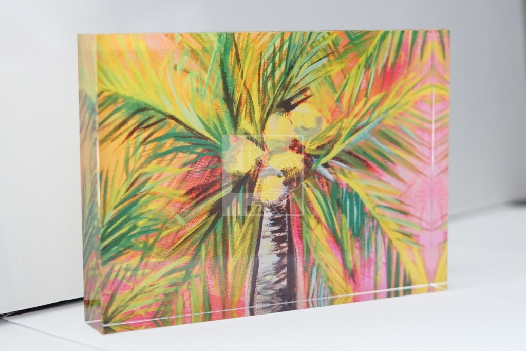 Palms Acrylic Block - Chelsea Martin Art