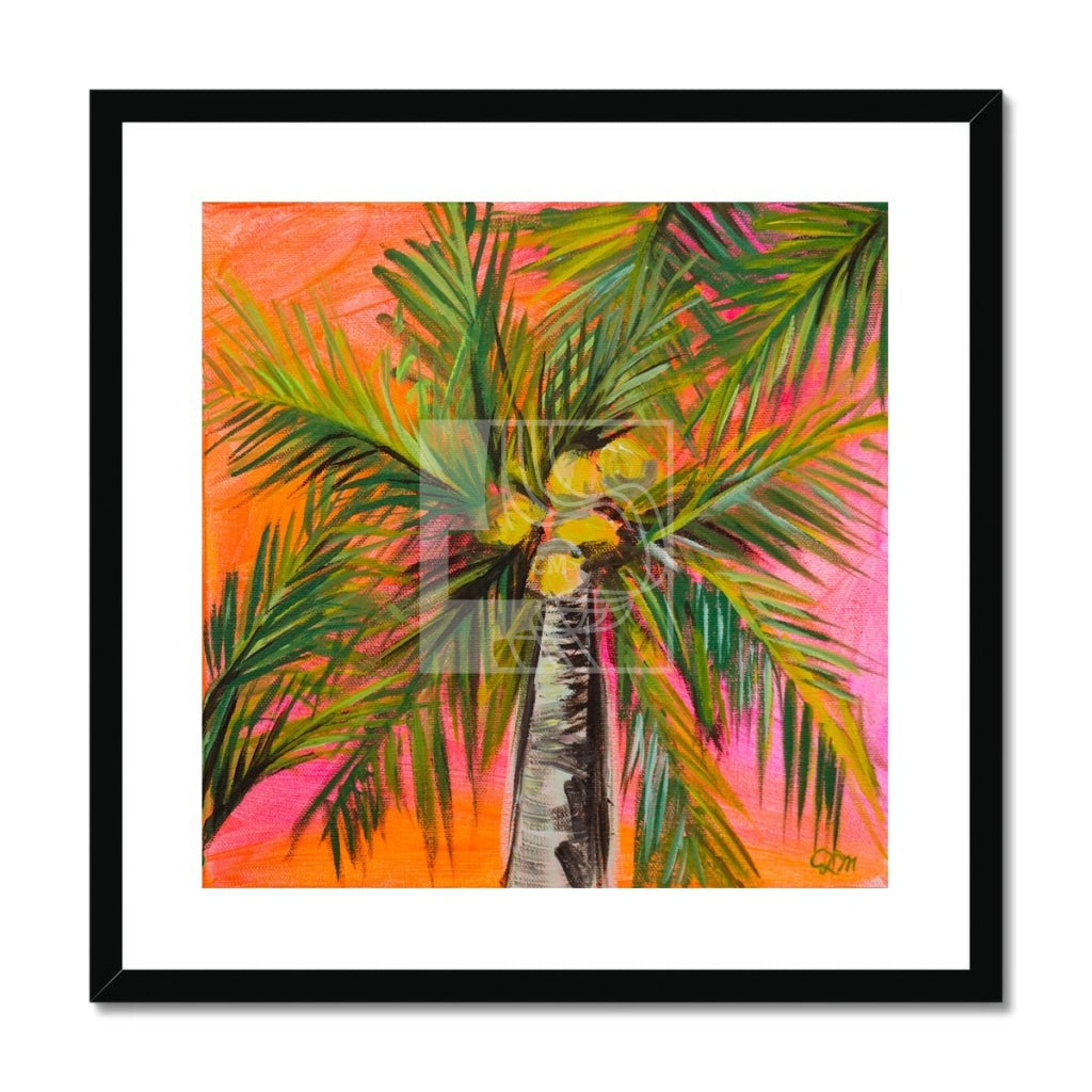 Palms Framed & Mounted Print - Chelsea Martin Art