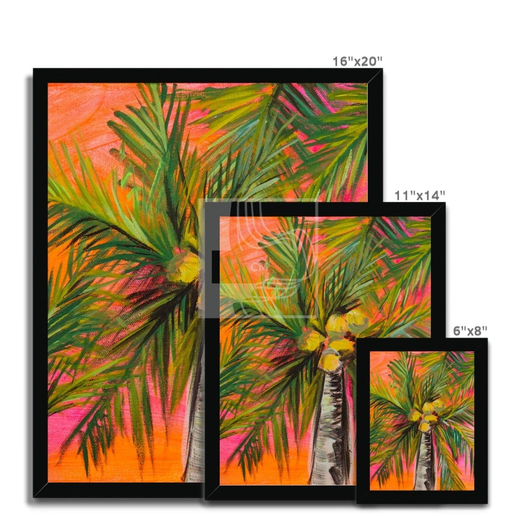 Palms Framed Print - Chelsea Martin Art