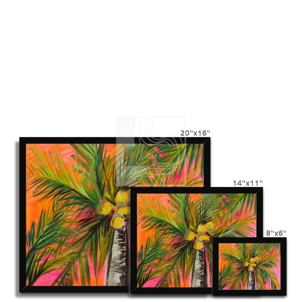 Palms Framed Print - Chelsea Martin Art