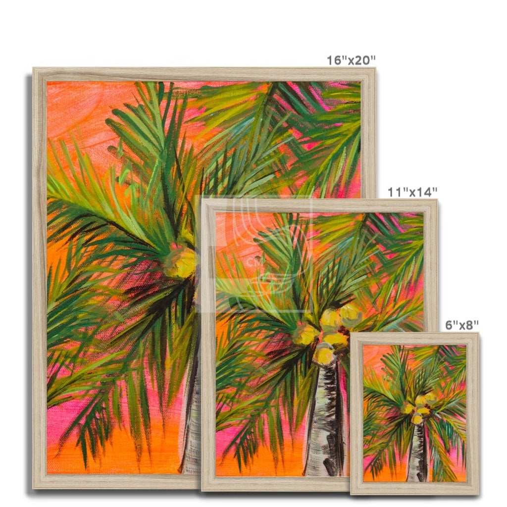 Palms Framed Print - Chelsea Martin Art