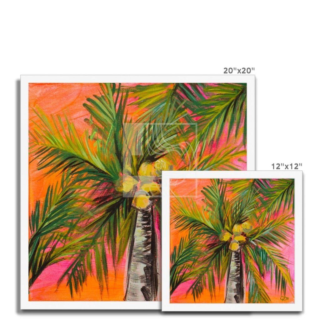 Palms Framed Print - Chelsea Martin Art