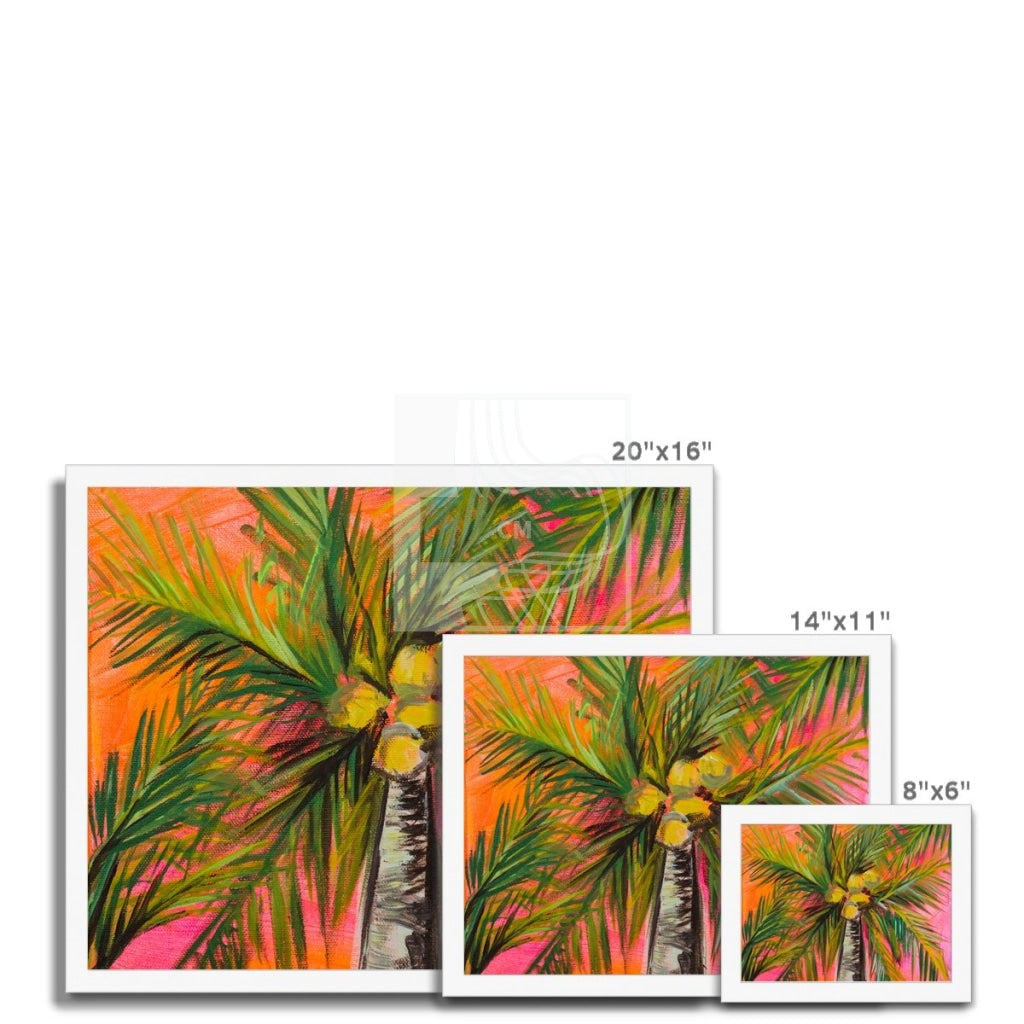 Palms Framed Print - Chelsea Martin Art