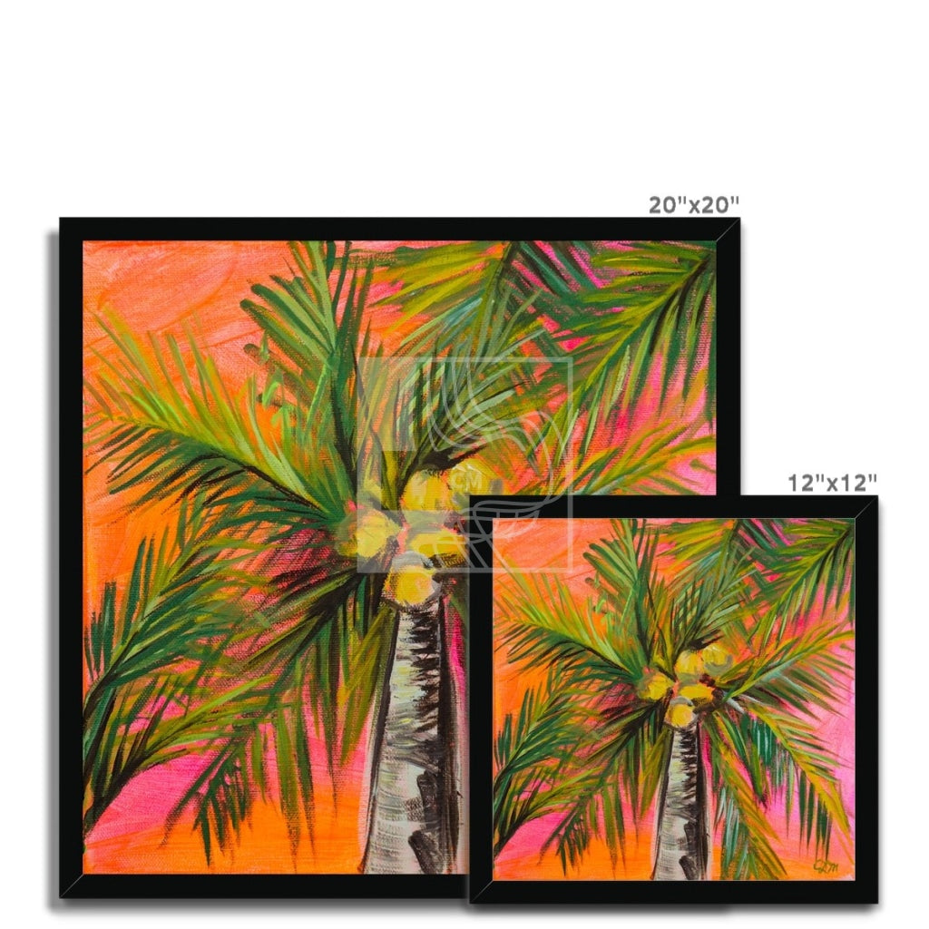 Palms Framed Print - Chelsea Martin Art