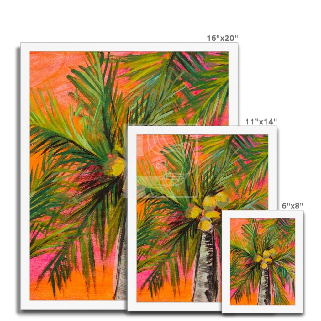 Palms Framed Print - Chelsea Martin Art