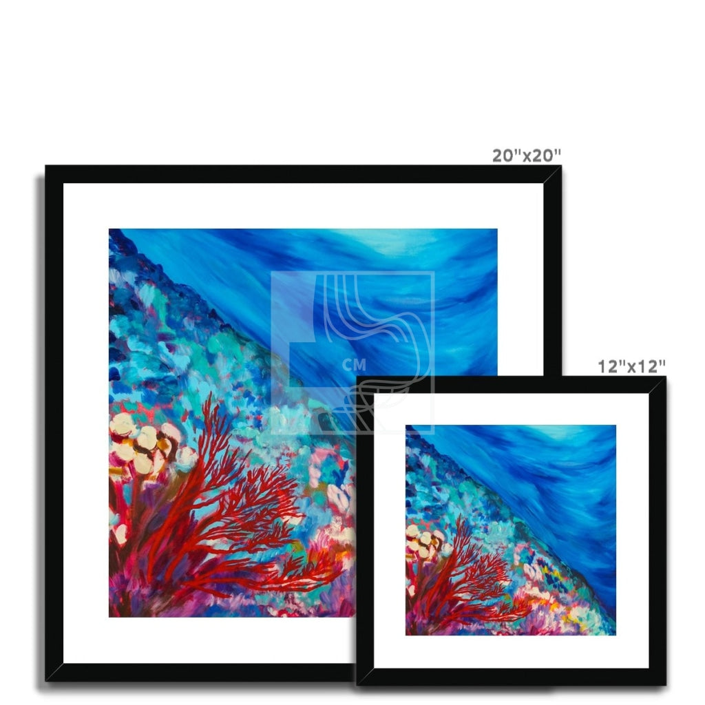 Reef Framed & Mounted Print - Chelsea Martin Art