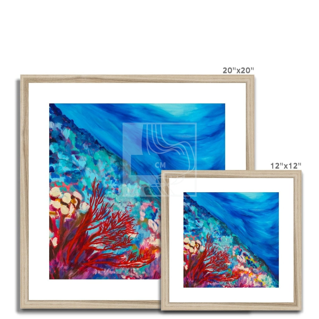 Reef Framed & Mounted Print - Chelsea Martin Art