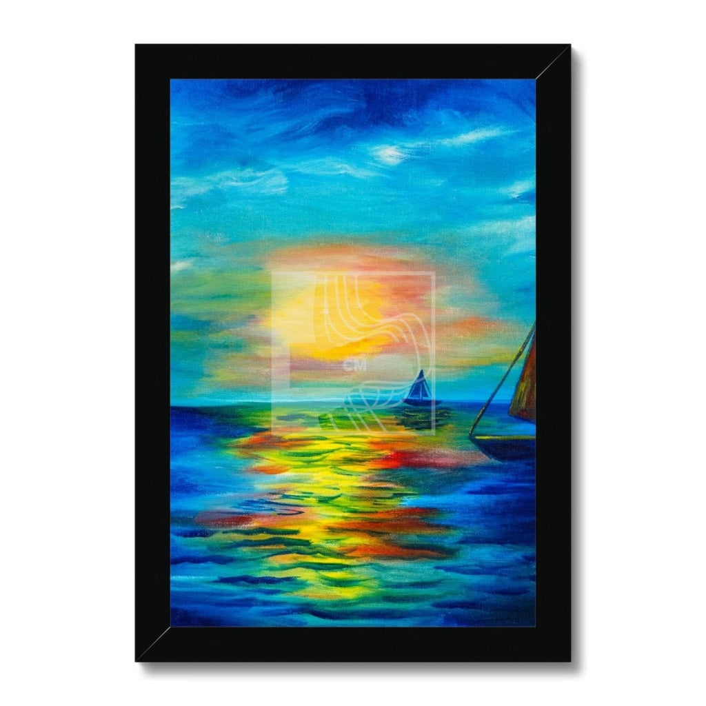 Sail Framed Print 8X12 / Black Frame Fine Art