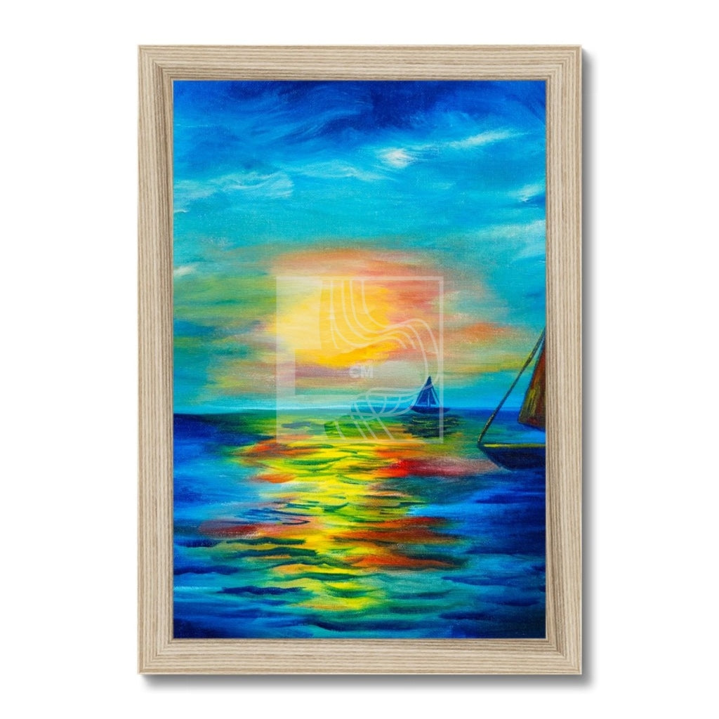 Sail Framed Print 8X12 / Natural Frame Fine Art