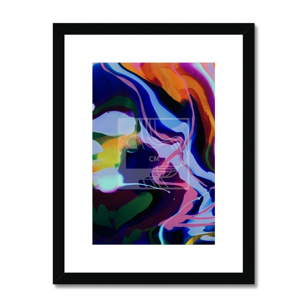 Swirl Framed & Mounted Print 12X16 / Black Frame Fine Art