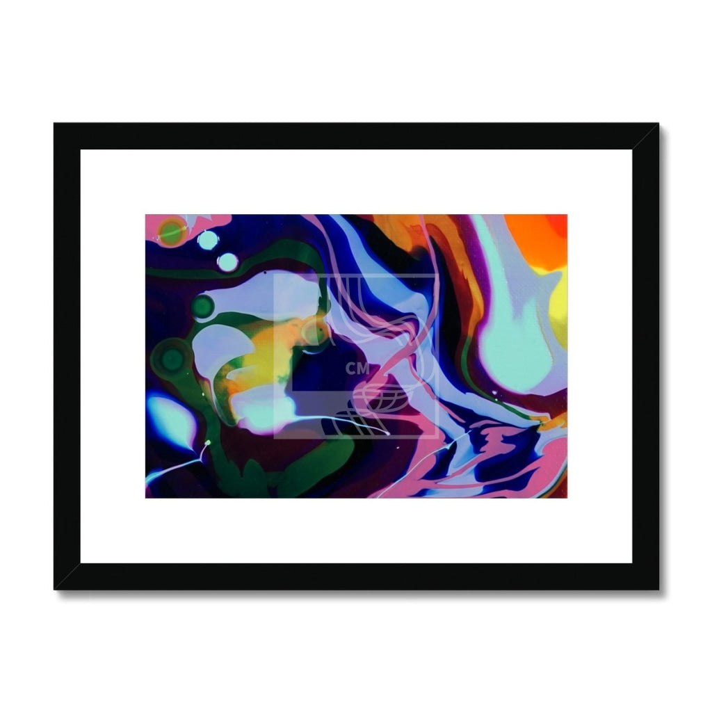 Swirl Framed & Mounted Print 16X12 / Black Frame Fine Art