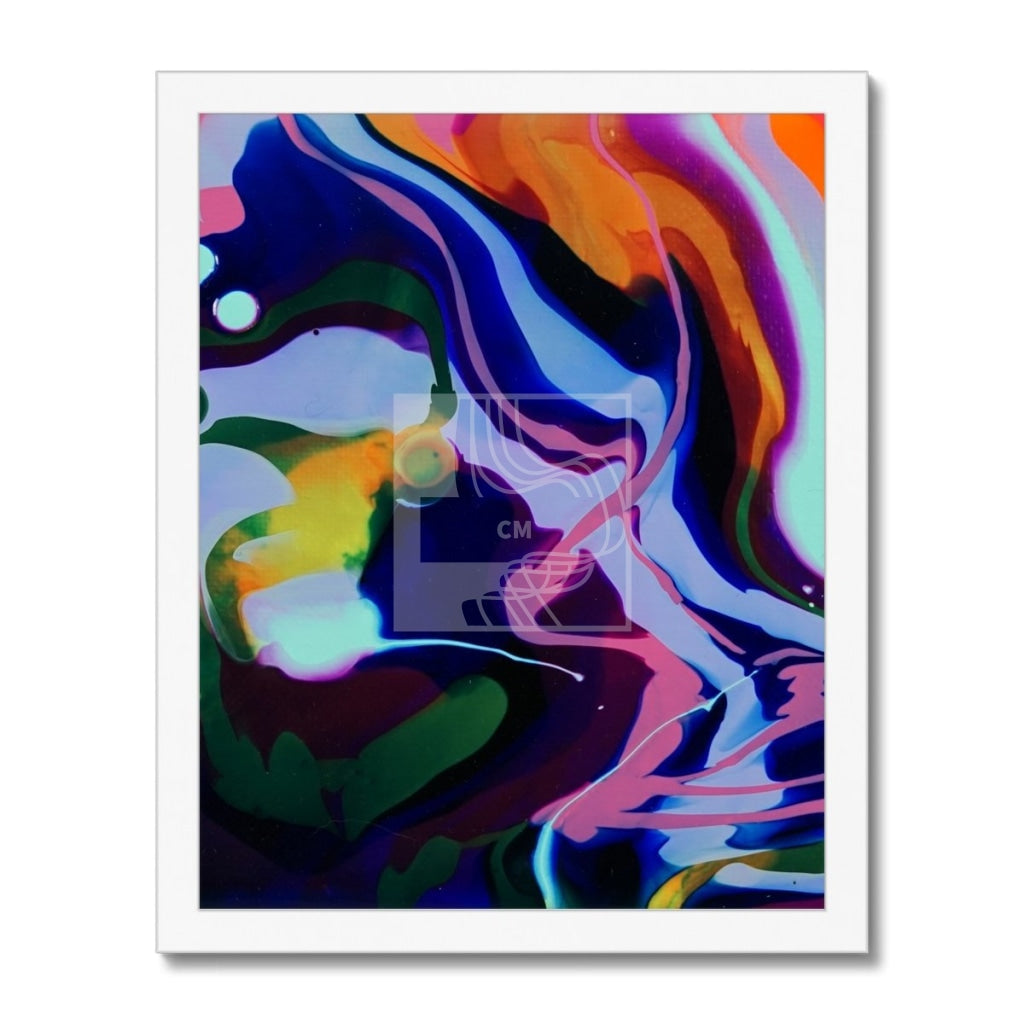 Swirl Framed Print 11X14 / White Frame Fine Art