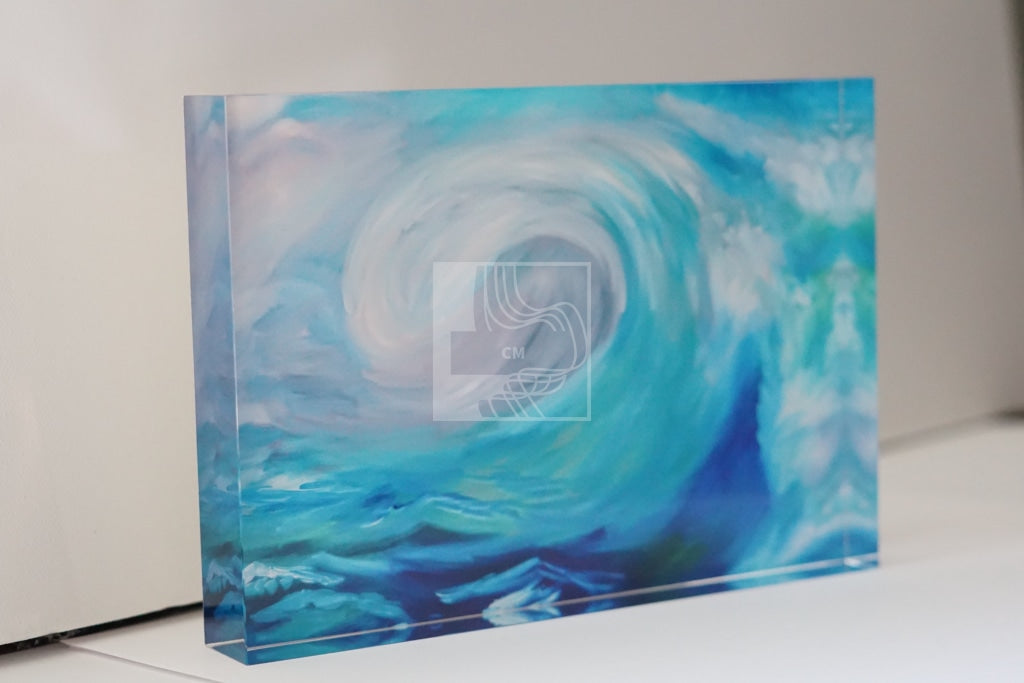 Wave Acrylic Block - Chelsea Martin Art