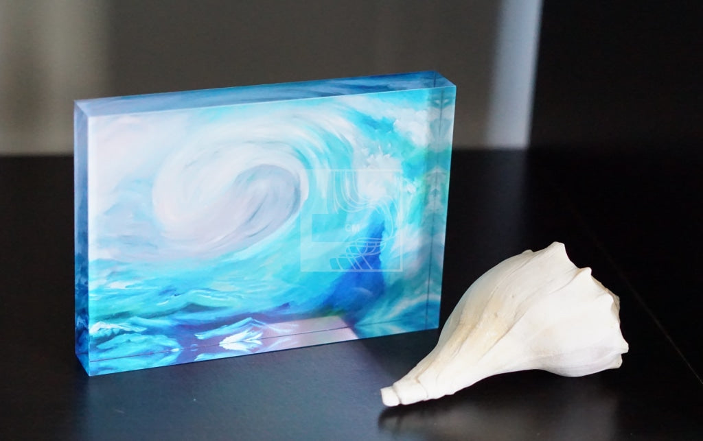 Wave Acrylic Block - Chelsea Martin Art